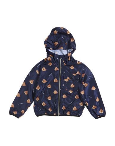 Shop Palm Angels Toddler Boy Jacket Navy Blue Size 6 Polyester