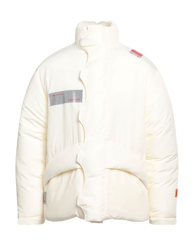 Heron Preston Man Jacket Ivory Size L Polyester, Cotton In White