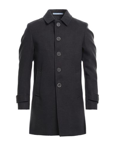Herman & Sons Man Coat Lead Size 42 Polyester, Viscose, Elastomultiester In Grey