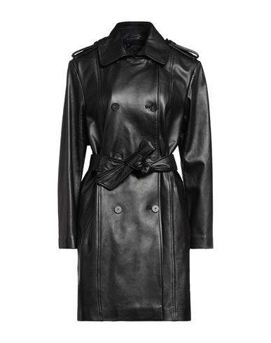 Olivieri Woman Coat Black Size 14 Lambskin