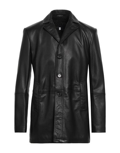 Olivieri Man Coat Black Size 46 Lambskin