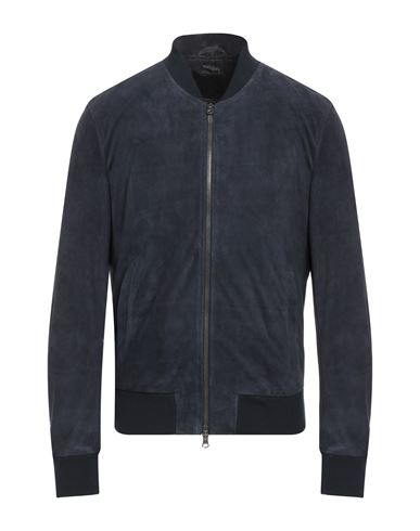 Blouson Man Jacket Midnight Blue Size 36 Ovine Leather