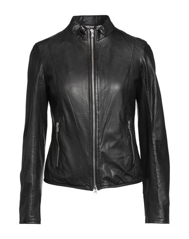 Blouson Woman Jacket Black Size 12 Soft Leather