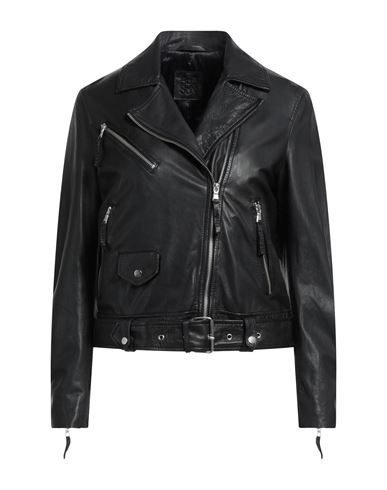 Blouson Woman Jacket Black Size 2 Soft Leather