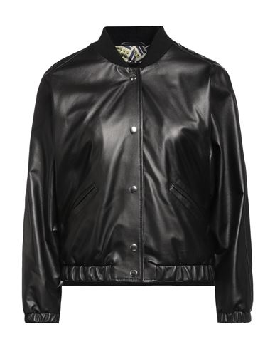 Blouson Woman Jacket Black Size 12 Ovine Leather