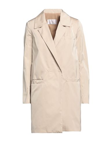 Annie P . Woman Overcoat Beige Size 12 Polyester