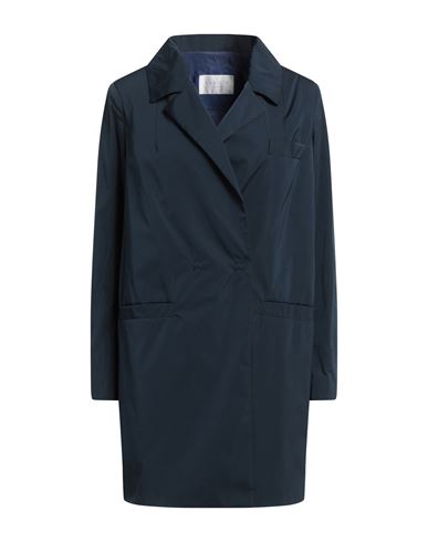 Annie P . Woman Overcoat Navy Blue Size 2 Polyester