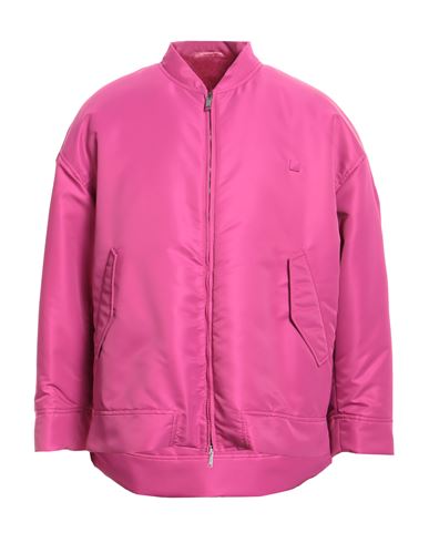 Valentino Man Jacket Fuchsia Size 36 Polyamide In Pink