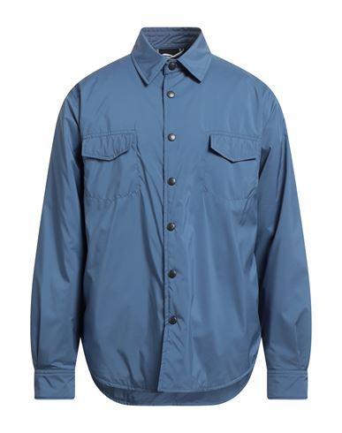 Fedeli Man Jacket Slate Blue Size 40 Polyester