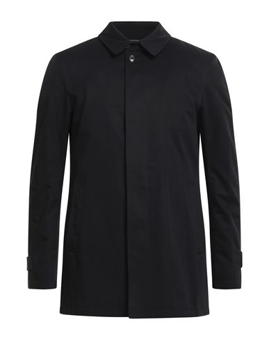 Angelo Nardelli Man Overcoat Black Size 38 Polyester, Cotton