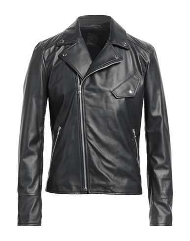 Blouson Man Jacket Black Size 46 Ovine Leather