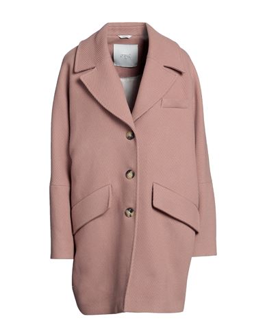 Prive Privé Woman Coat Pastel Pink Size 8 Virgin Wool, Polyamide