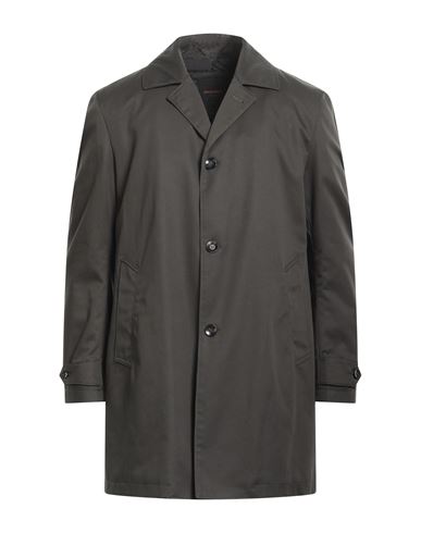Officina 36 Man Coat Dark Green Size 42 Polyester, Cotton