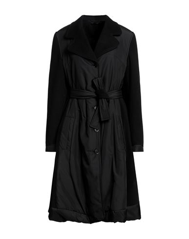 High Woman Coat Black Size 12 Polyester, Rayon, Elastane