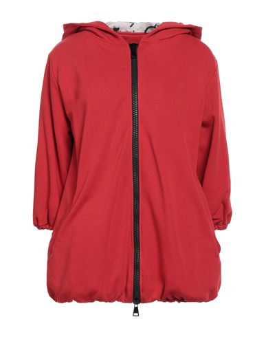 Jijil Woman Jacket Red Size 4 Cotton, Polyester