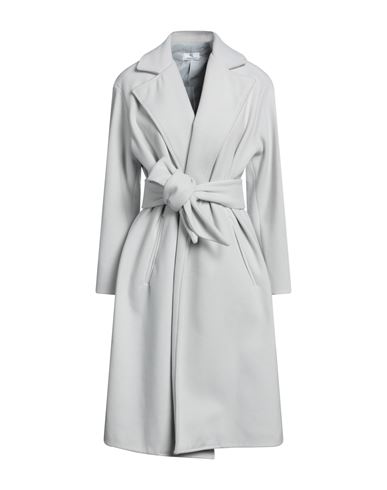 Simona-a Simona A Woman Coat Light Grey Size L Polyester, Elastane