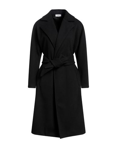 Simona-a Simona A Woman Coat Black Size S Polyester, Elastane