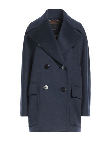 Max Mara Woman Coat Midnight Blue Size 8 Cashmere
