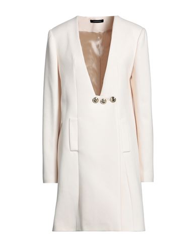 Les Bourdelles Des Garçons Woman Coat Ivory Size 6 Polyester In White