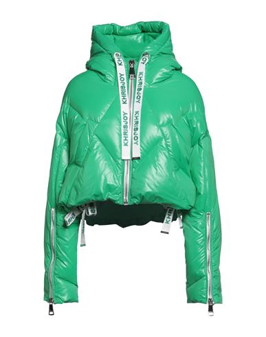 Khrisjoy Woman Down Jacket Green Size 00 Polyamide