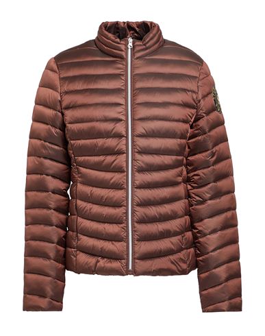 Shop Scervino Woman Puffer Brown Size Xxl Polyester