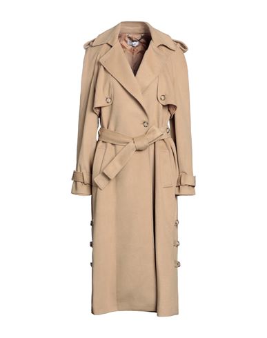 Jijil Woman Coat Sand Size 8 Polyester, Viscose, Elastane