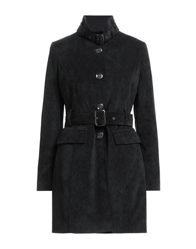 Marciano Woman Coat Black Size 12 Polyester, Polyamide, Elastane