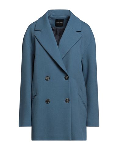 Marciano Woman Coat Pastel Blue Size 10 Polyester, Wool, Viscose