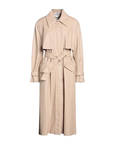 Jijil Woman Overcoat & Trench Coat Beige Size 4 Polyester, Polyurethane