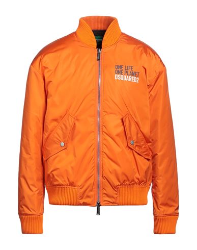 Dsquared2 Man Jacket Orange Size 42 Polyamide