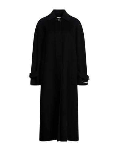 Sportmax Targa Relaxed-fit Wool And Cashmere-blend Coat In Black