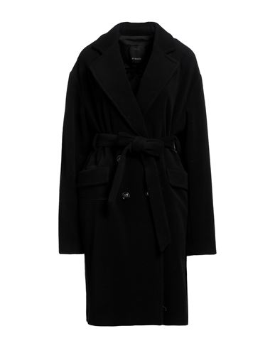 Pinko Woman Coat Black Size 10 Virgin Wool