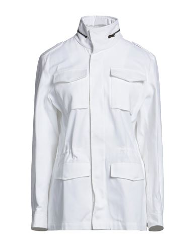 Mp Massimo Piombo Woman Jacket White Size 8 Cotton