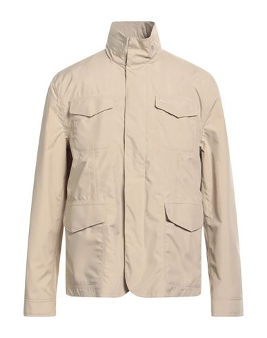 Harmont & Blaine Man Jacket Beige Size L Polyester In Neutral