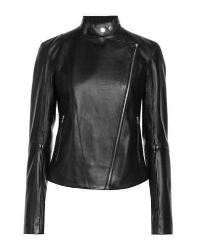 Olivieri Woman Jacket Black Size 14 Lambskin