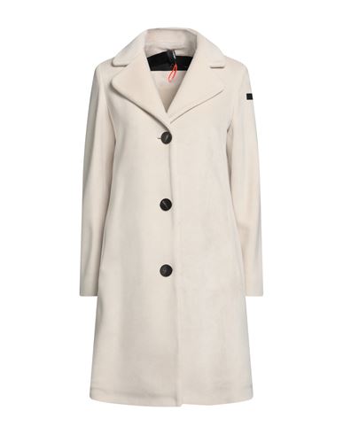 RRD RRD WOMAN COAT IVORY SIZE 12 POLYESTER, ELASTANE