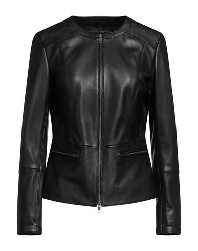 Olivieri Woman Jacket Black Size 14 Soft Leather