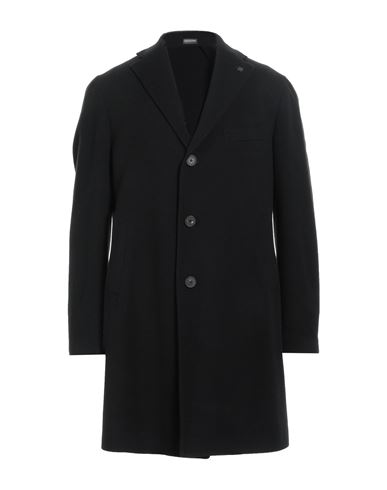 Tagliatore Man Coat Black Size 40 Virgin Wool, Cashmere In Black