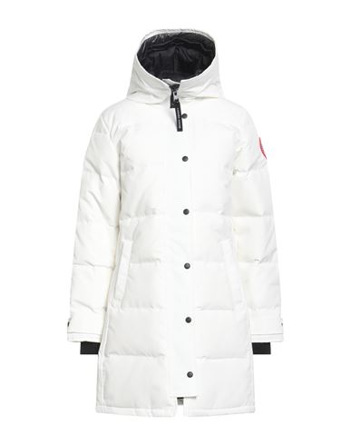 Canada Goose Woman Puffer White Size M Polyester, Cotton