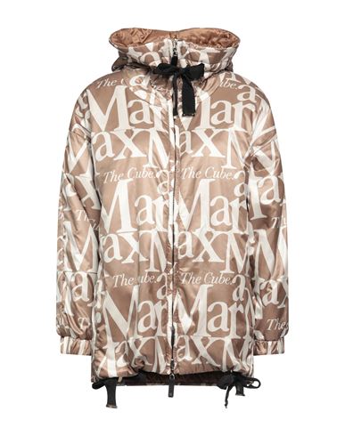 Max Mara The Cube Woman Down Jacket Camel Size 00 Polyester In Beige