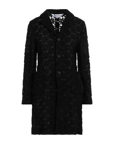 Comme Des Garçons Woman Overcoat & Trench Coat Black Size M Cotton, Polyester