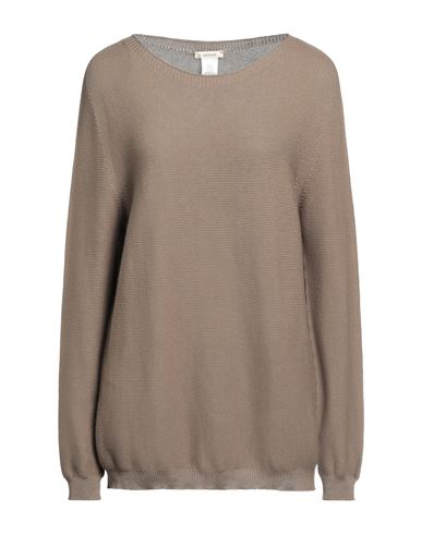 Bellwood Woman Sweater Khaki Size L Cotton In Beige