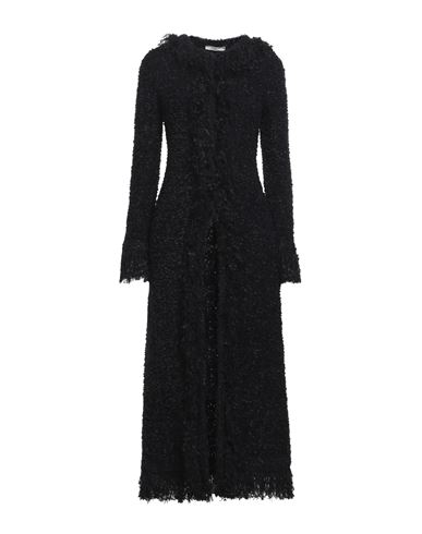 Charlott Woman Overcoat & Trench Coat Black Size M Cotton, Viscose, Polyester, Polyamide