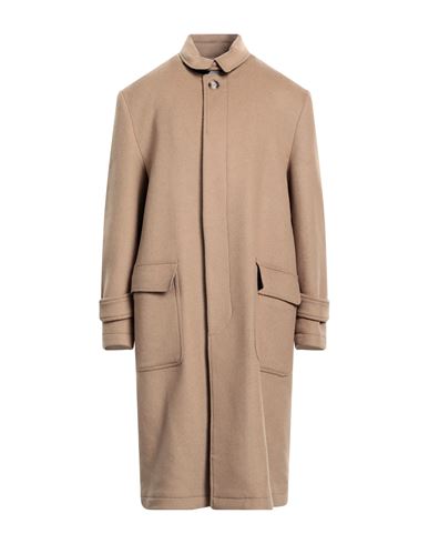 Naviglio Milano Man Coat Camel Size 38 Wool, Polyamide, Acrylic, Polyester In Beige