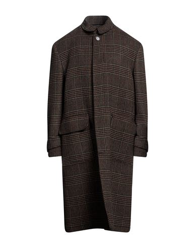 Naviglio Milano Man Coat Brown Size 36 Wool, Polyamide, Acrylic, Polyester