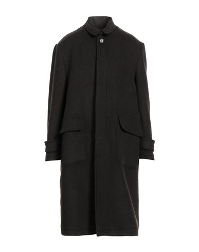 Naviglio Milano Man Coat Dark Brown Size 40 Wool, Polyamide, Acrylic, Polyester