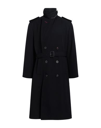 Maison Margiela Man Overcoat & Trench Coat Midnight Blue Size 38 Wool