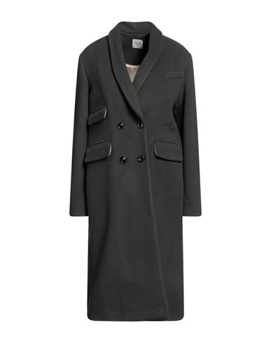 Alysi Woman Coat Lead Size 2 Virgin Wool, Polyamide, Cashmere In Grey