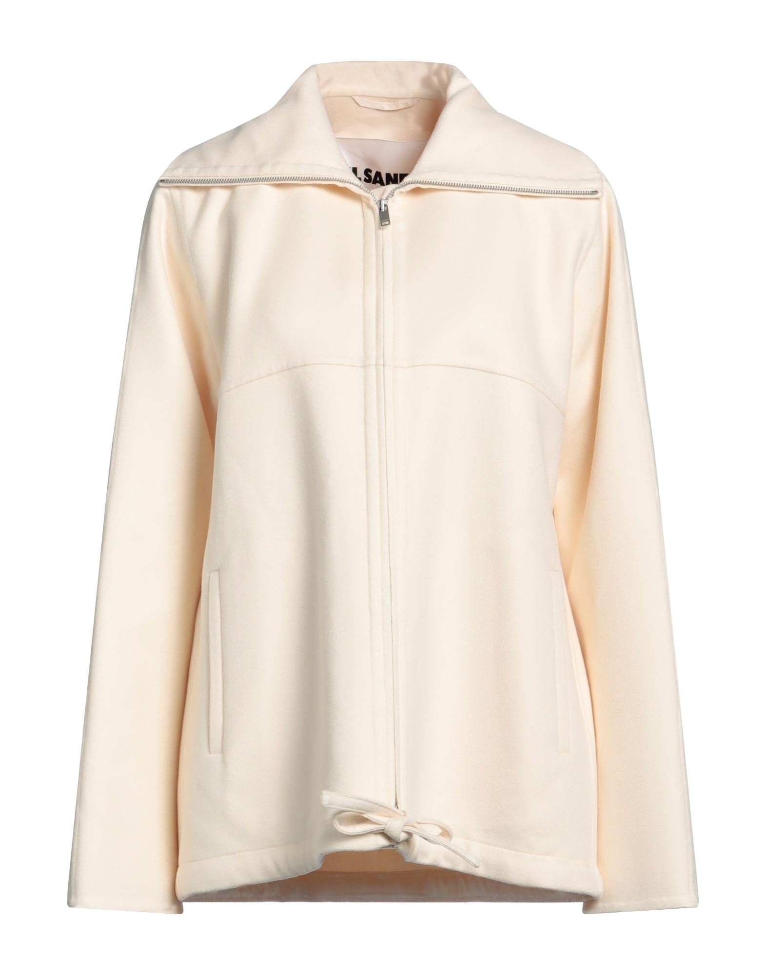 《セール開催中》JIL SANDER レディース ジャケット＆ブルゾン アイボリー 32 カシミヤ 100%