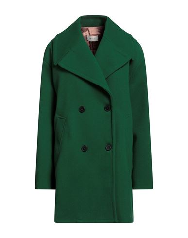 Vicolo Woman Coat Dark Green Size L Polyester